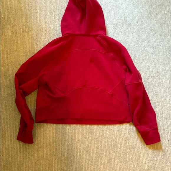 Lululemon Scuba Oversized Half Zip Hoodie Dark Red M - Picture 3 of 8